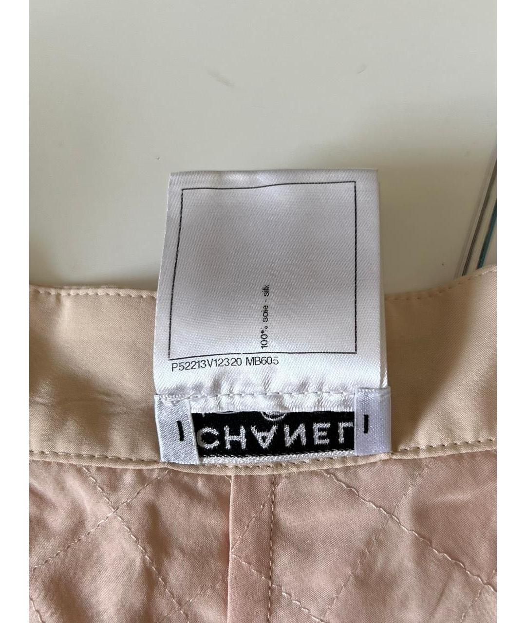 CHANEL Розовые шелковые шорты, фото 5