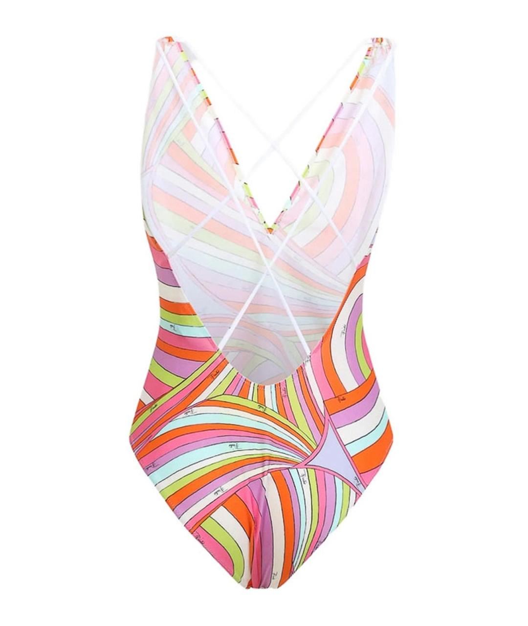 EMILIO PUCCI Розовый полиамидовый купальник, фото 2