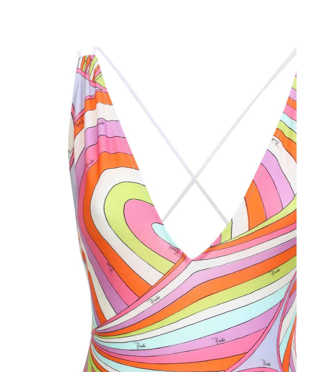 EMILIO PUCCI Розовый полиамидовый купальник, фото 3