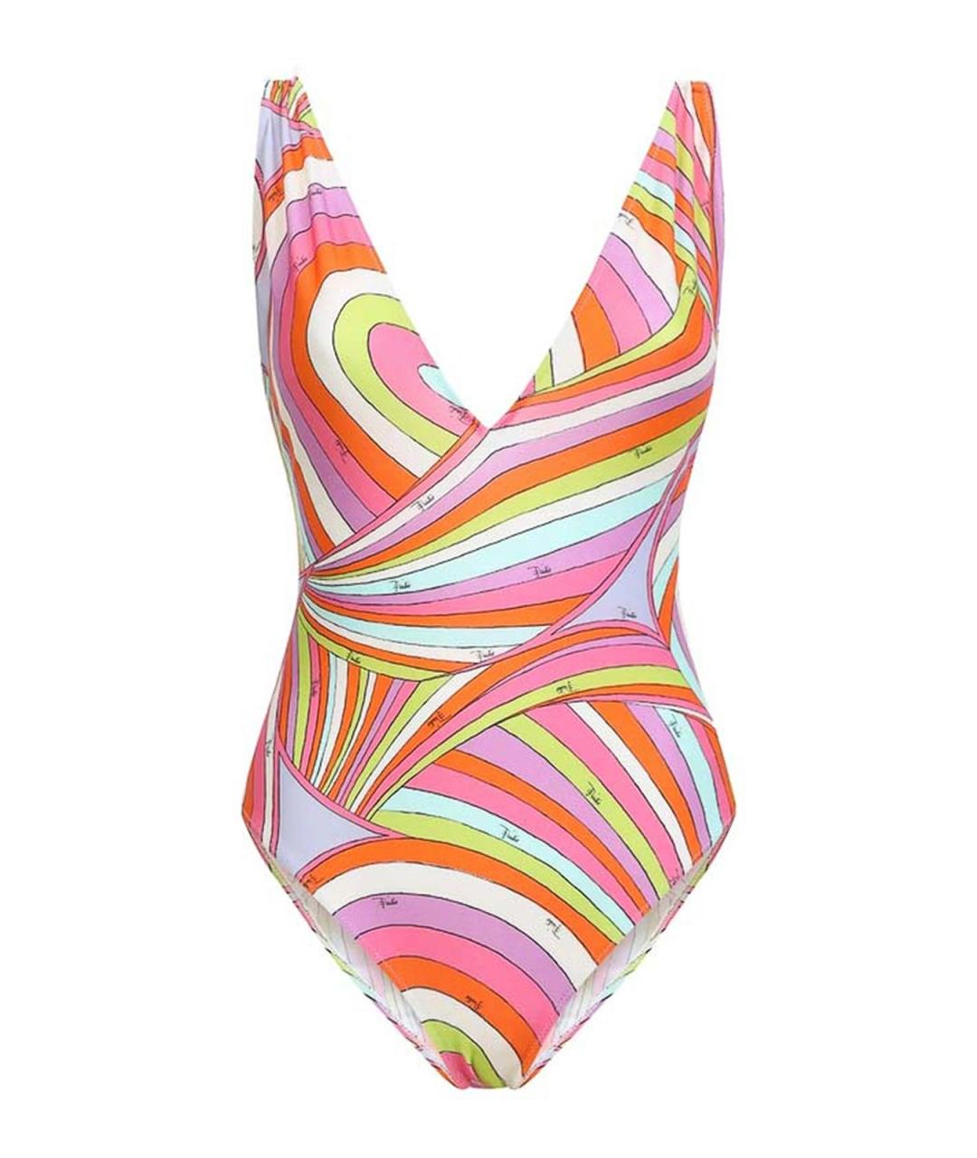 EMILIO PUCCI Розовый полиамидовый купальник, фото 1
