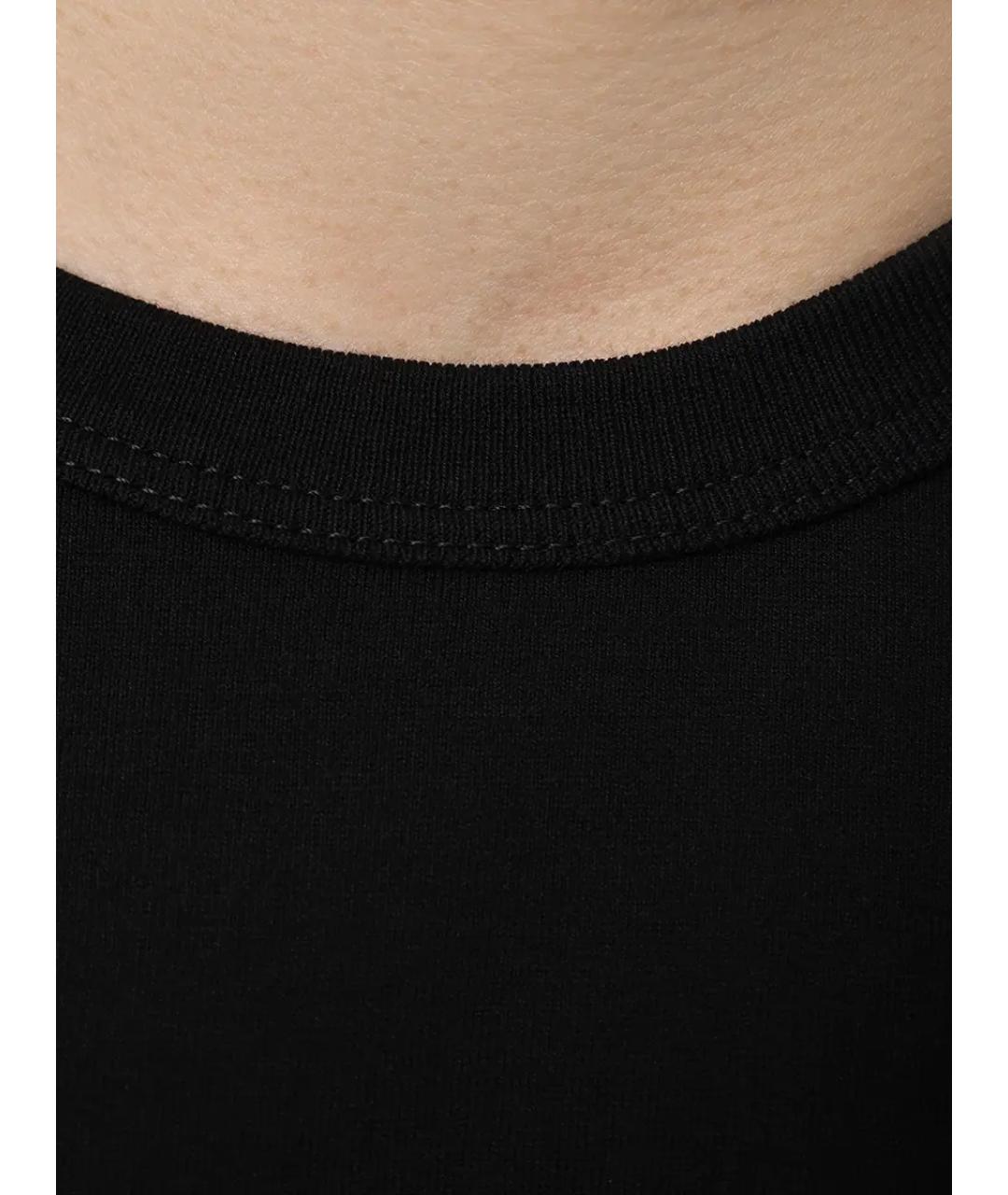 DOLCE&GABBANA Черная хлопковая футболка, фото 6