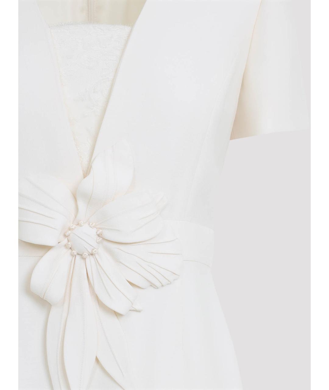 VALENTINO Белое шерстяное платье, фото 4