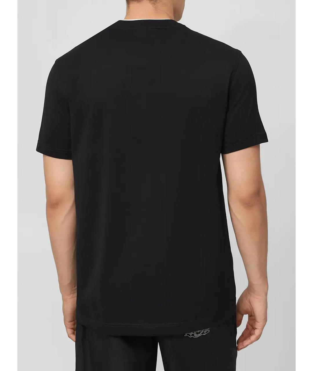 DOLCE&GABBANA Черная хлопковая футболка, фото 3