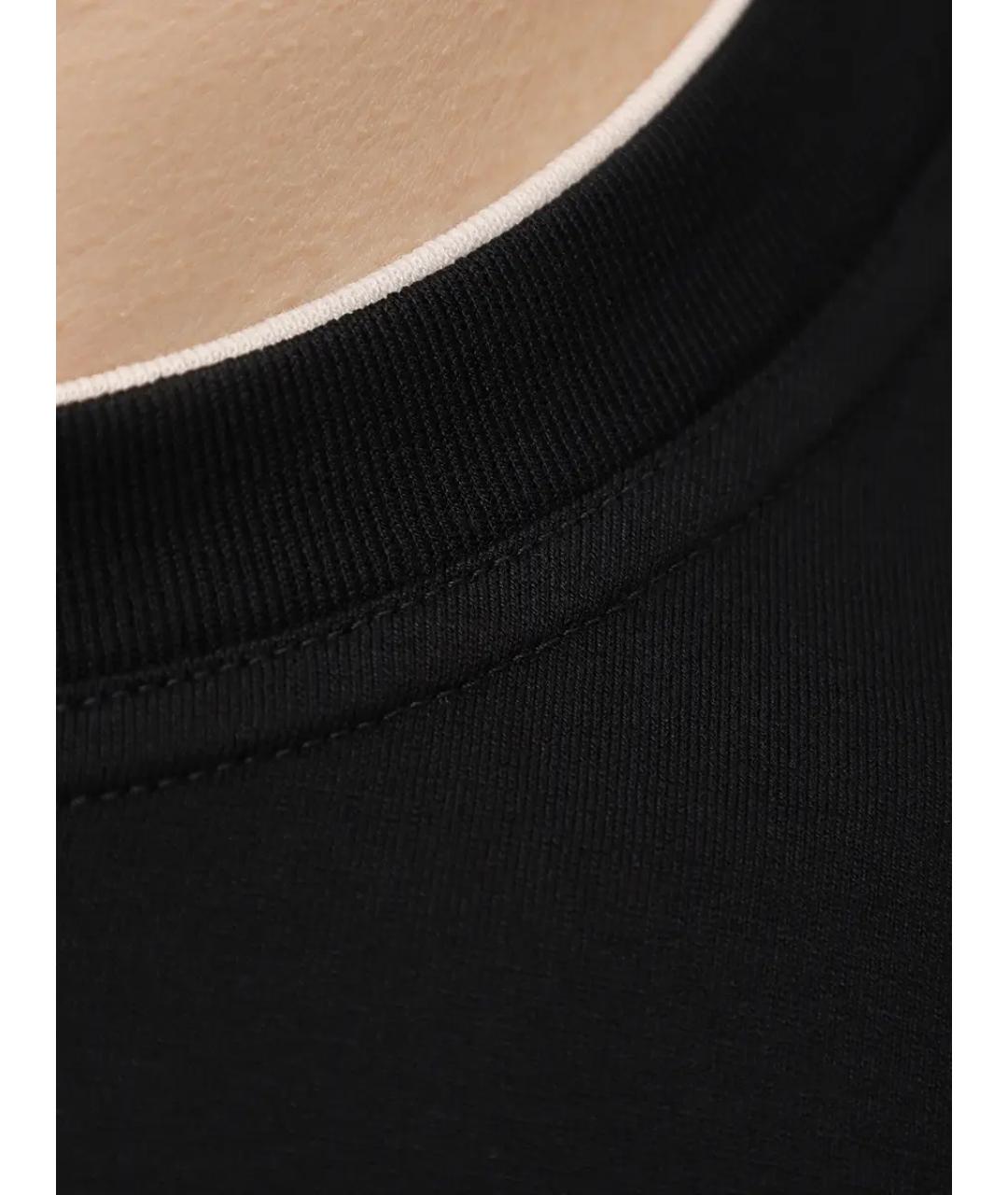 DOLCE&GABBANA Черная хлопковая футболка, фото 6