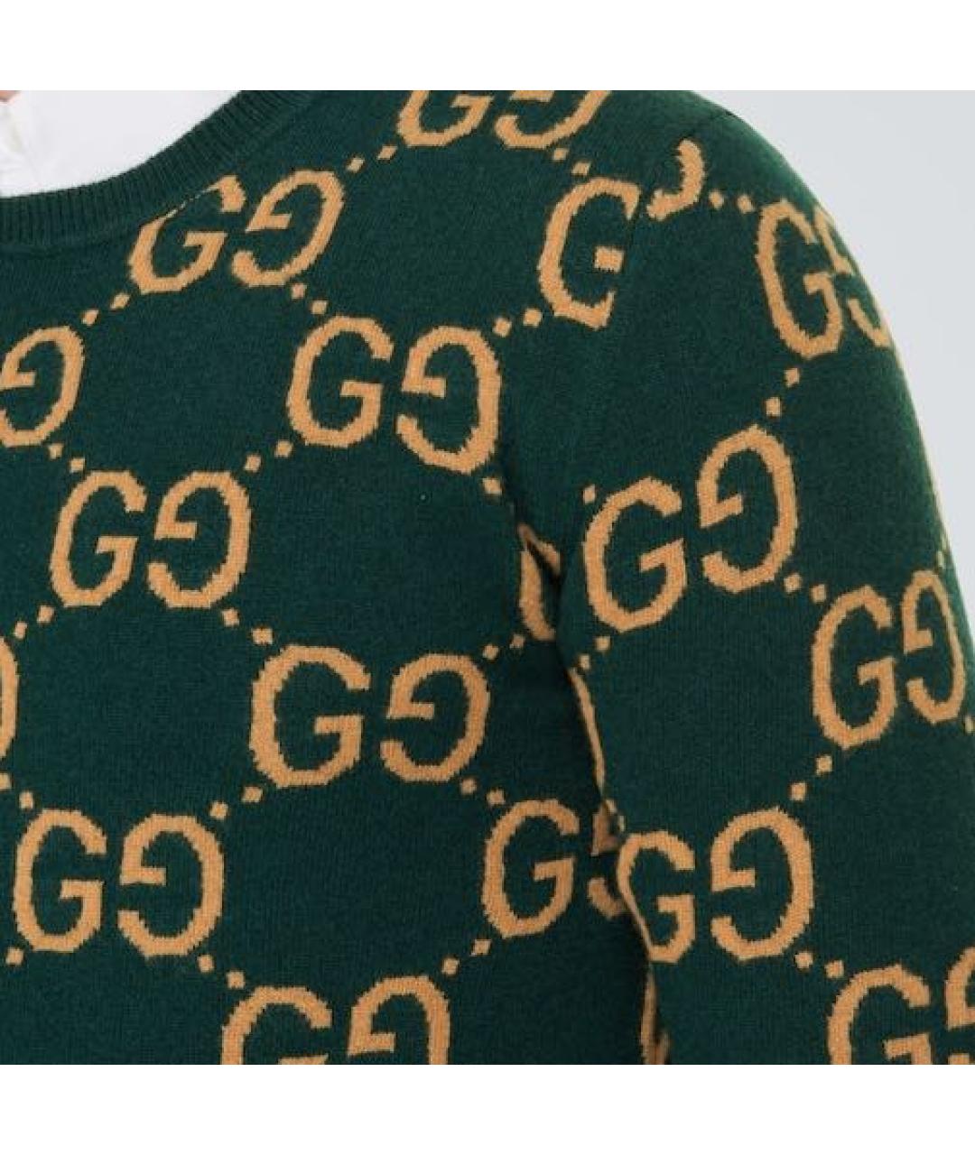GUCCI Зеленый джемпер / свитер, фото 2