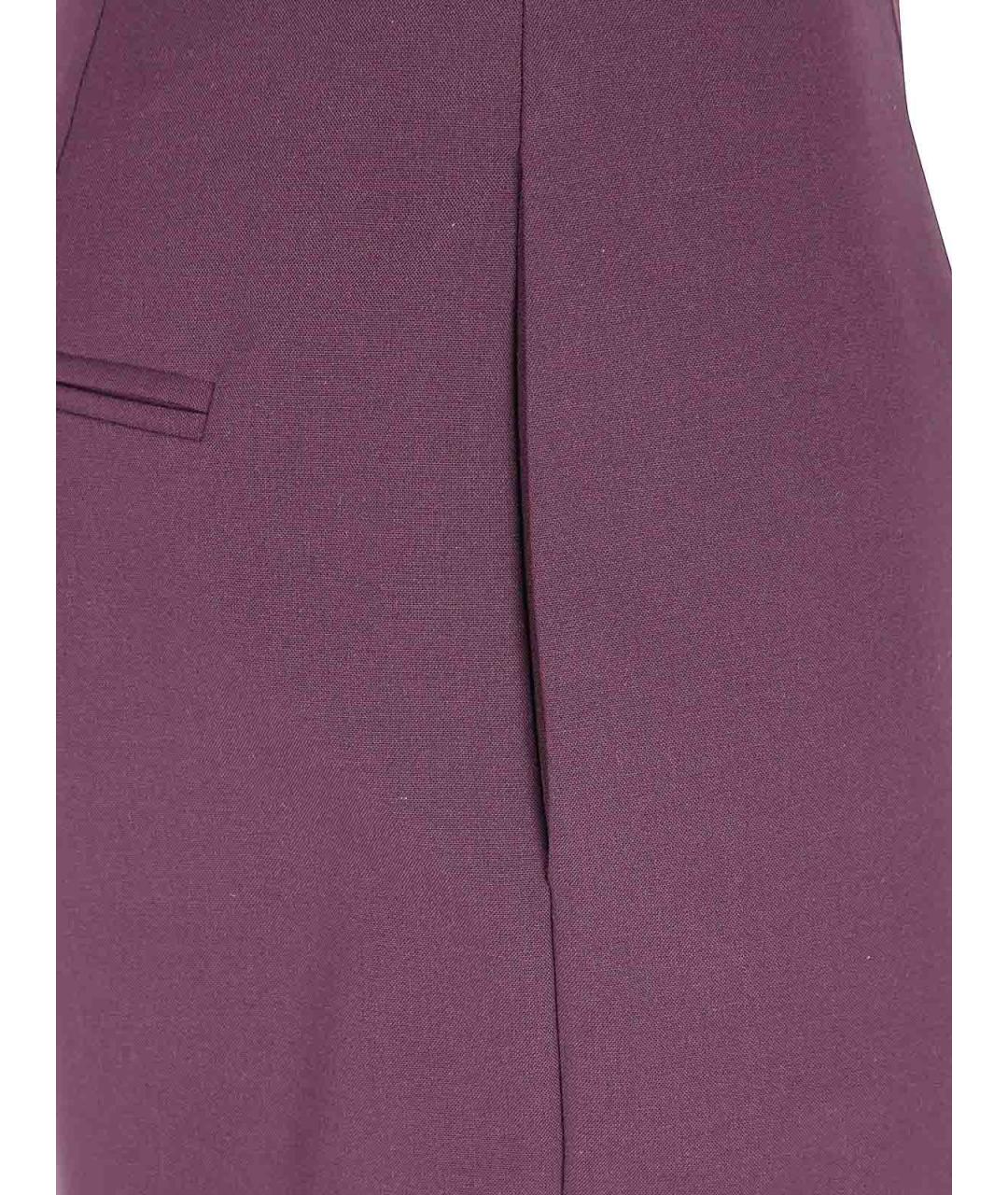 ALBERTA FERRETTI Шерстяные прямые брюки, фото 3