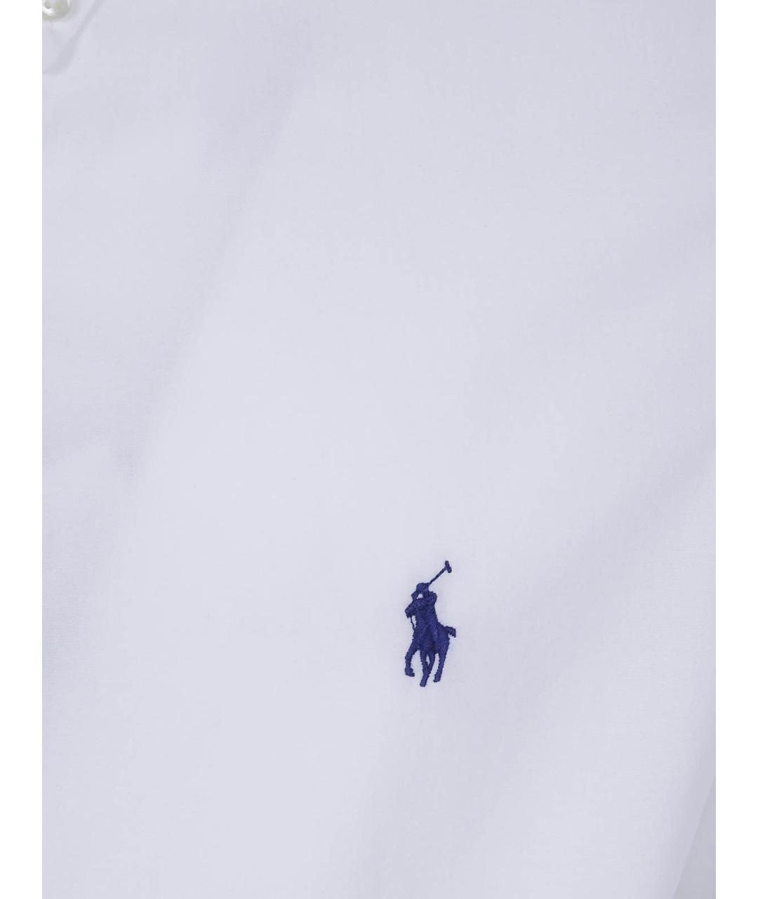 POLO RALPH LAUREN Белая хлопковая классическая рубашка, фото 3