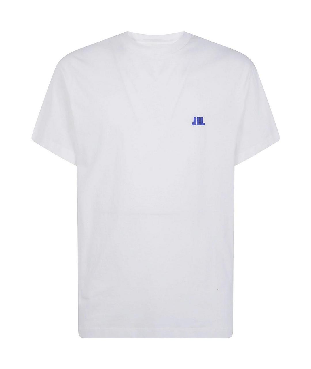 JIL SANDER Белая хлопковая футболка, фото 1