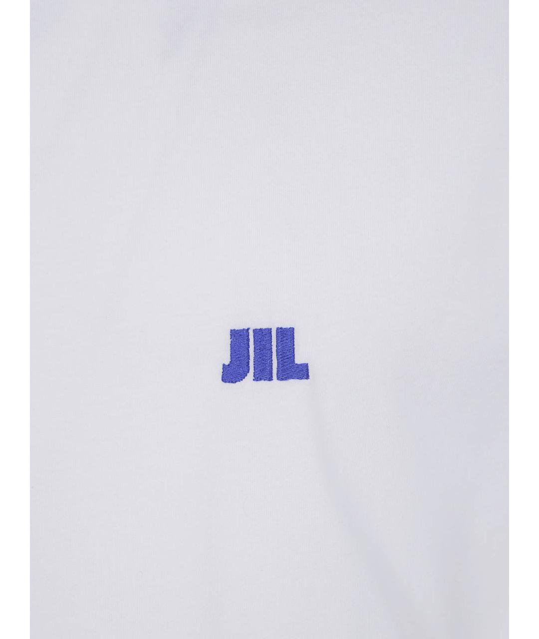 JIL SANDER Белая хлопковая футболка, фото 3