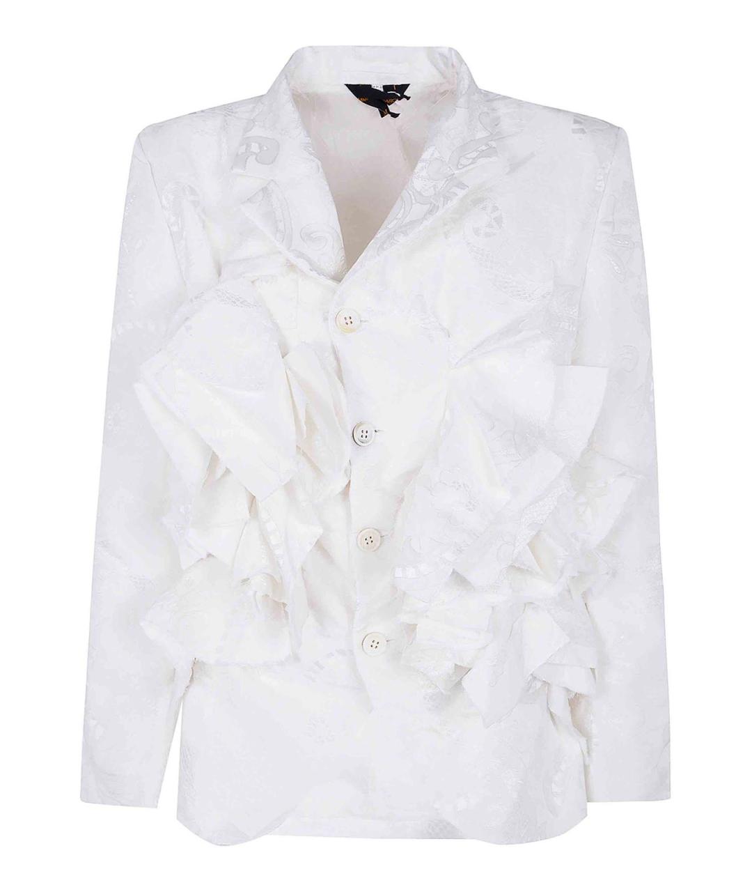 COMME DES GARÇONS Белый полиэстеровый жакет/пиджак, фото 1