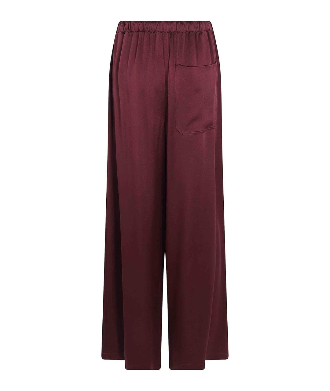 ANN DEMEULEMEESTER Красные вискозные брюки широкие, фото 2