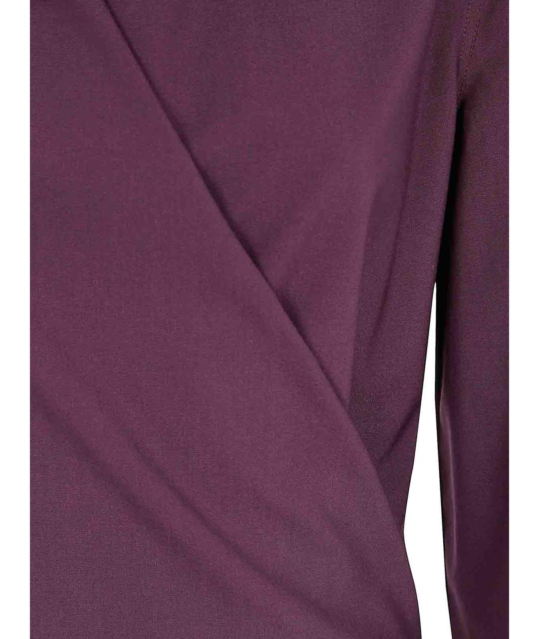 ALBERTA FERRETTI Красное шерстяное повседневное платье, фото 3