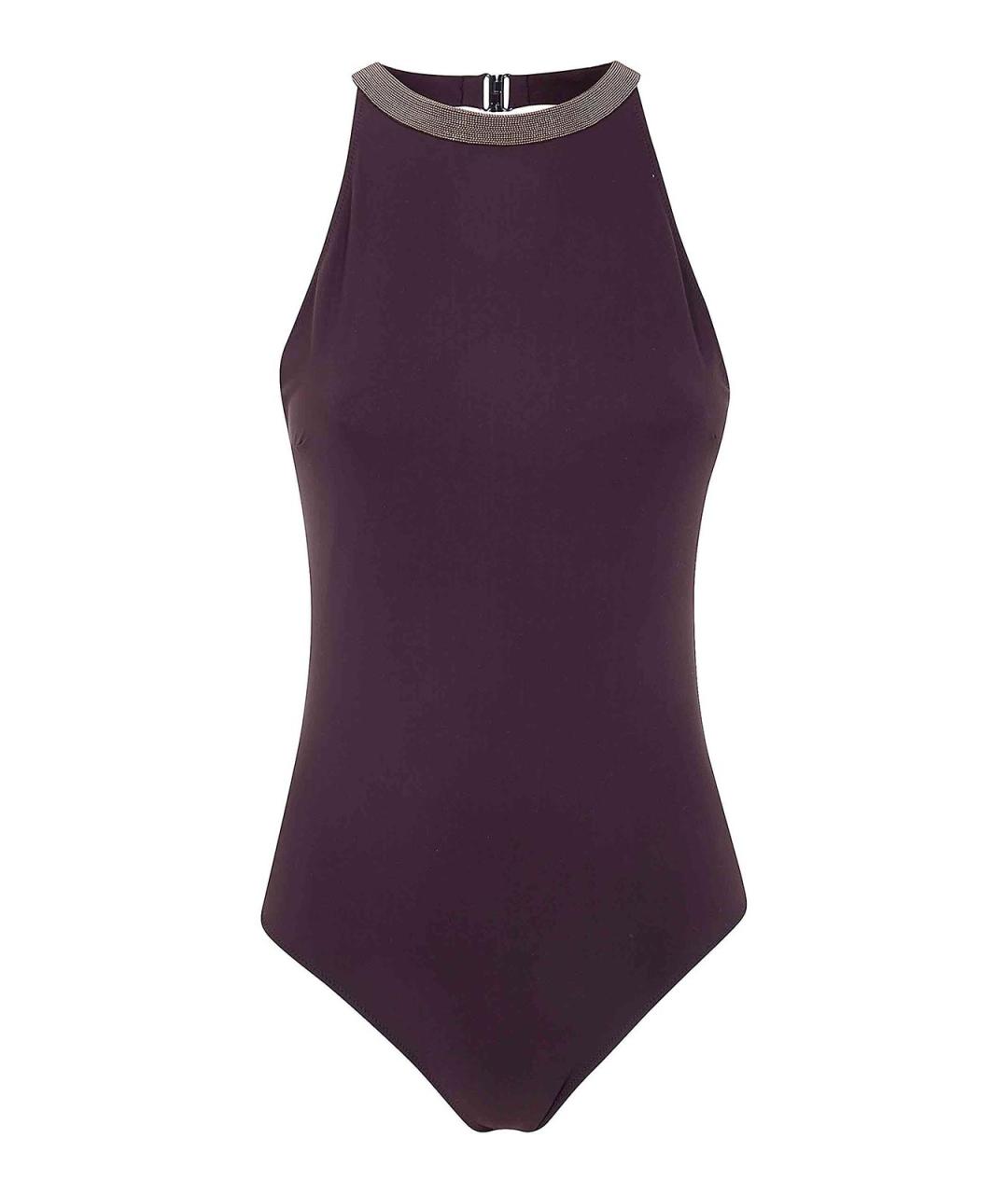 BRUNELLO CUCINELLI Фиолетовый полиамидовый купальник, фото 1