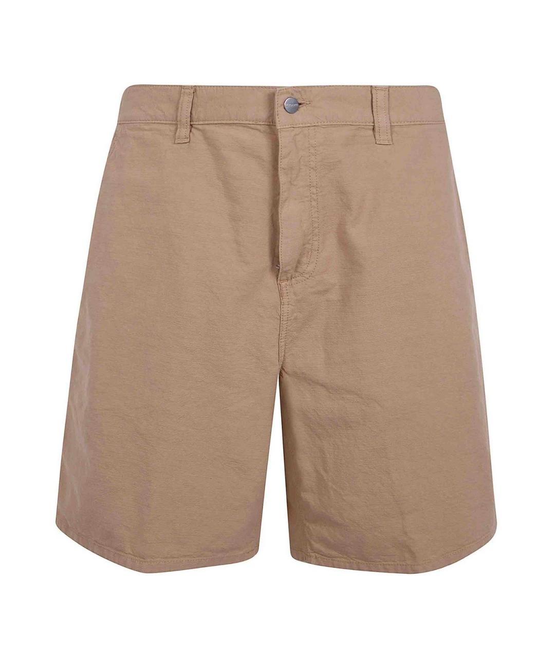 CARHARTT Коричневые хлопковые шорты, фото 1