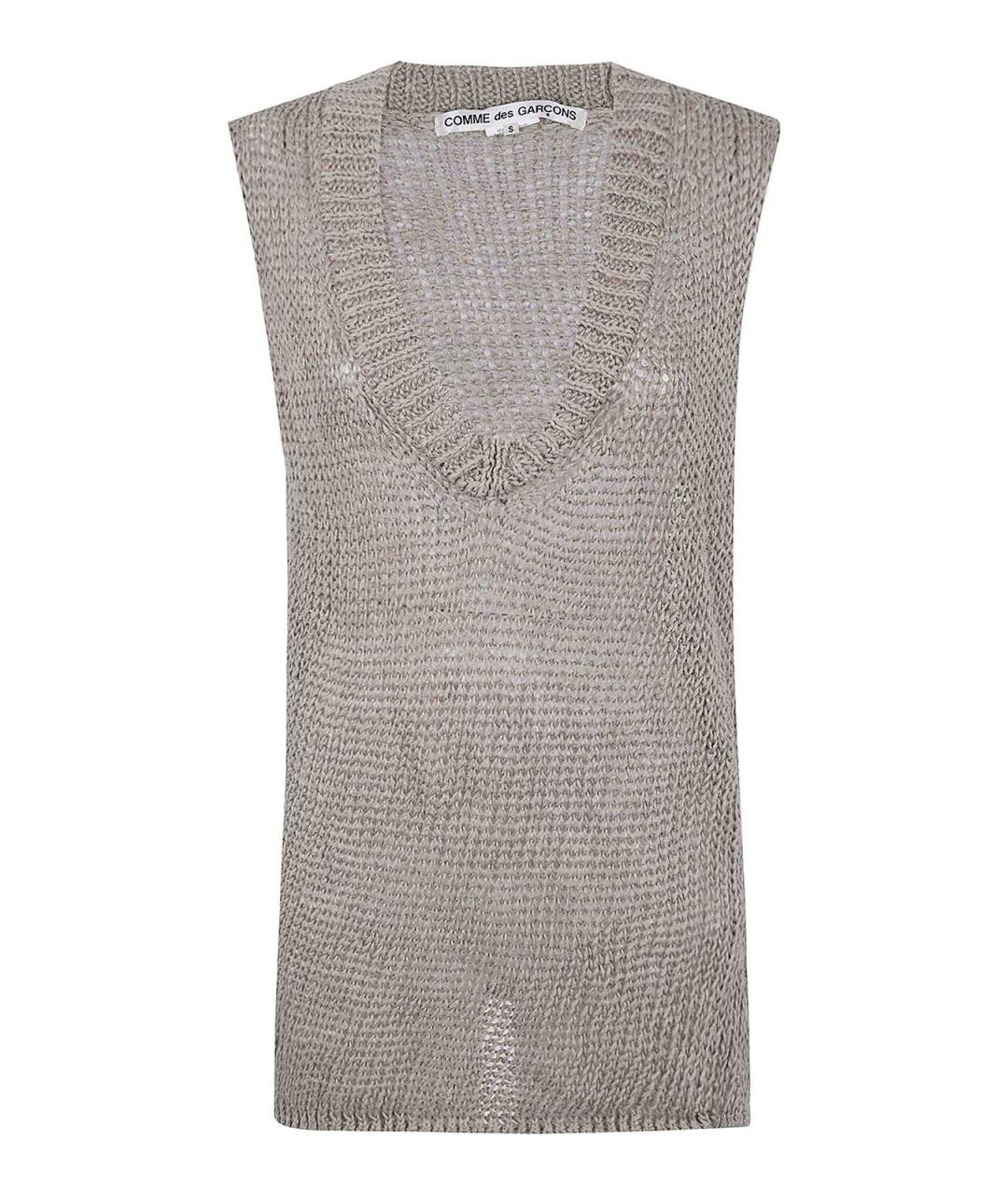 COMME DES GARÇONS Бежевая полиэстеровая жилетка, фото 1