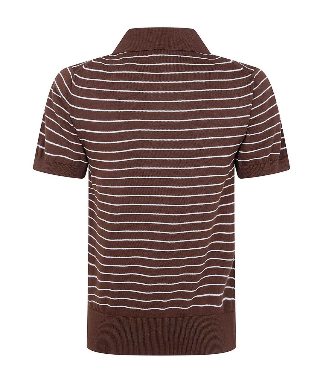 A.P.C. Коричневая хлопковая футболка, фото 2