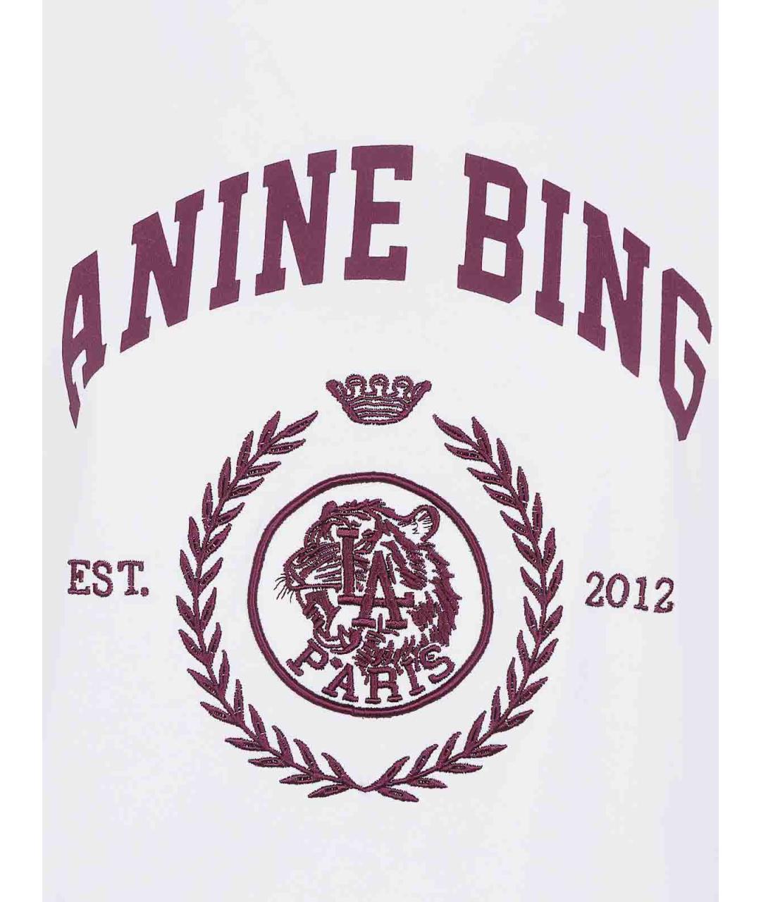 ANINE BING Хлопковая футболка, фото 3