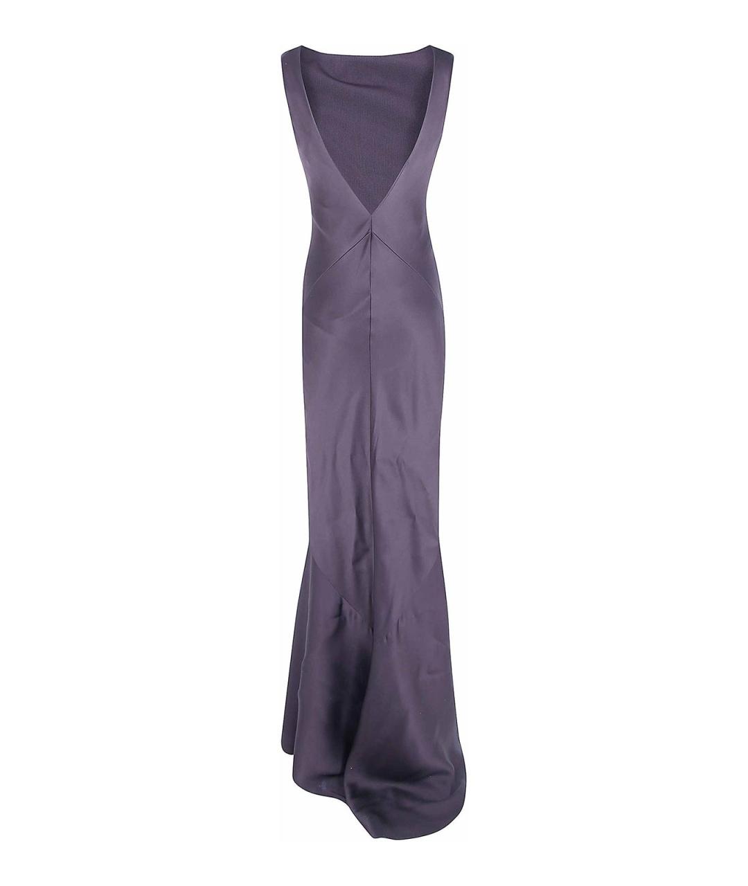 MAX MARA Фиолетовое вискозное вечернее платье, фото 2