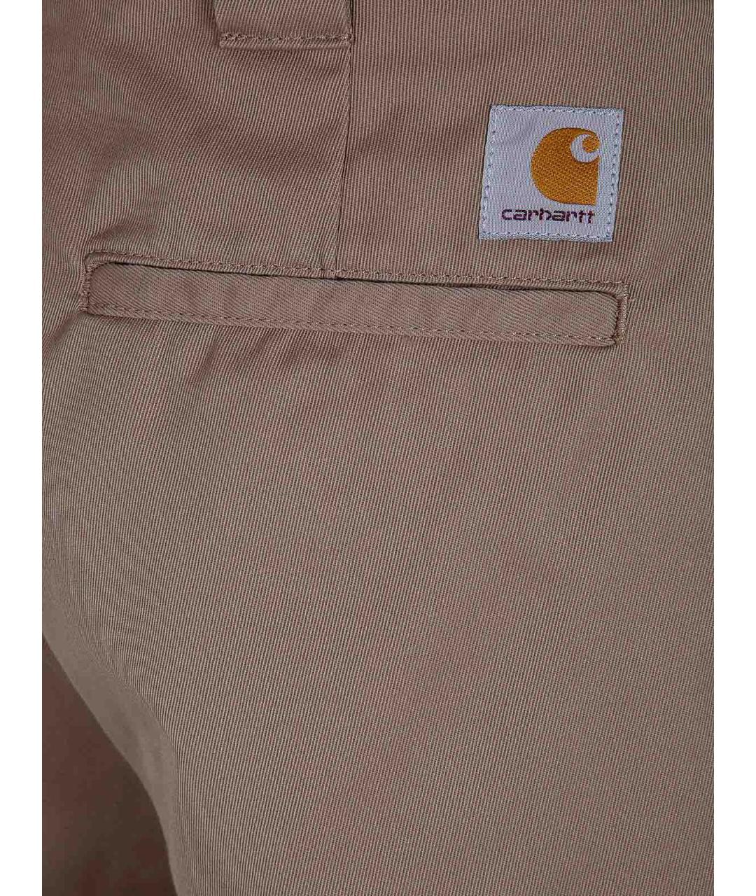 CARHARTT Коричневые полиэстеровые шорты, фото 3