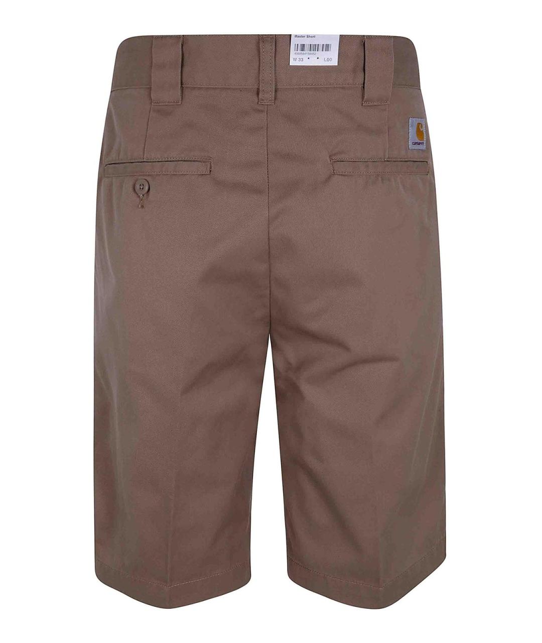 CARHARTT Коричневые полиэстеровые шорты, фото 2