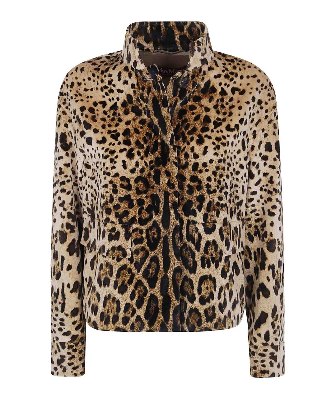 MAX MARA Коричневая бархатная куртка, фото 1