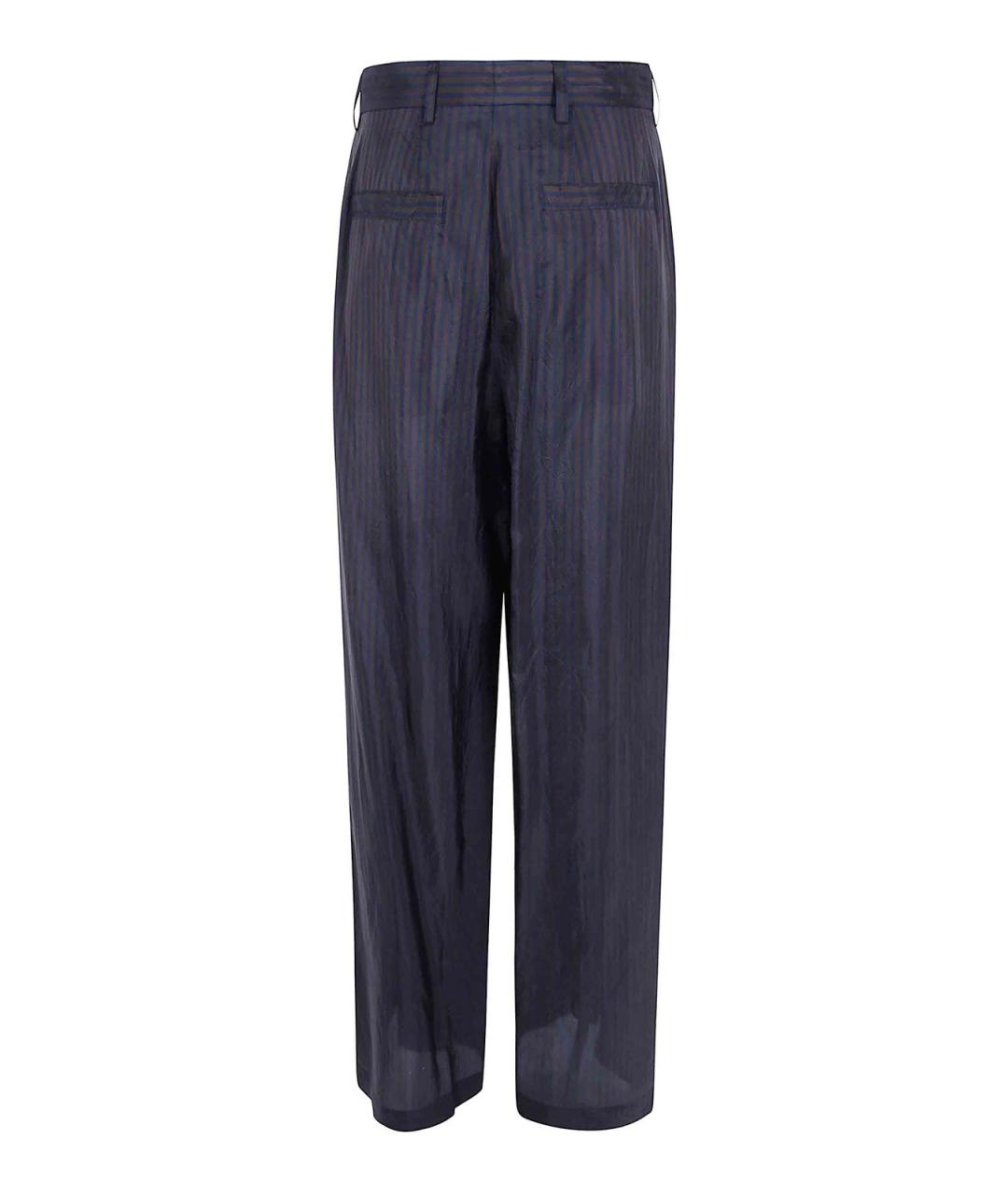 DRIES VAN NOTEN Мульти купровые прямые брюки, фото 2