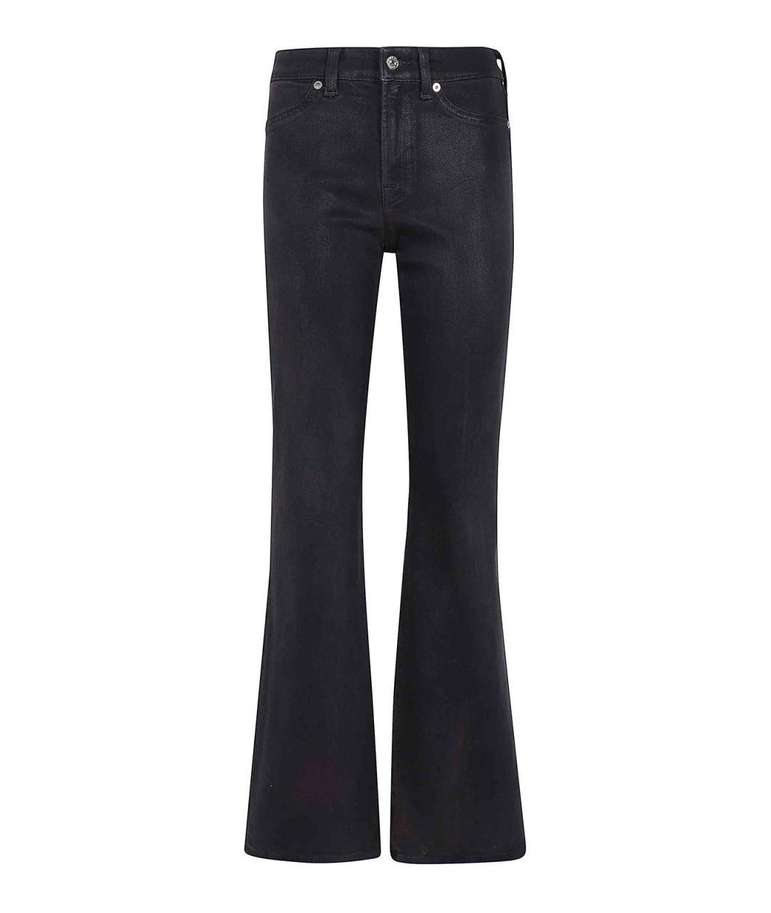 7 FOR ALL MANKIND Коричневые хлопковые джинсы клеш, фото 1