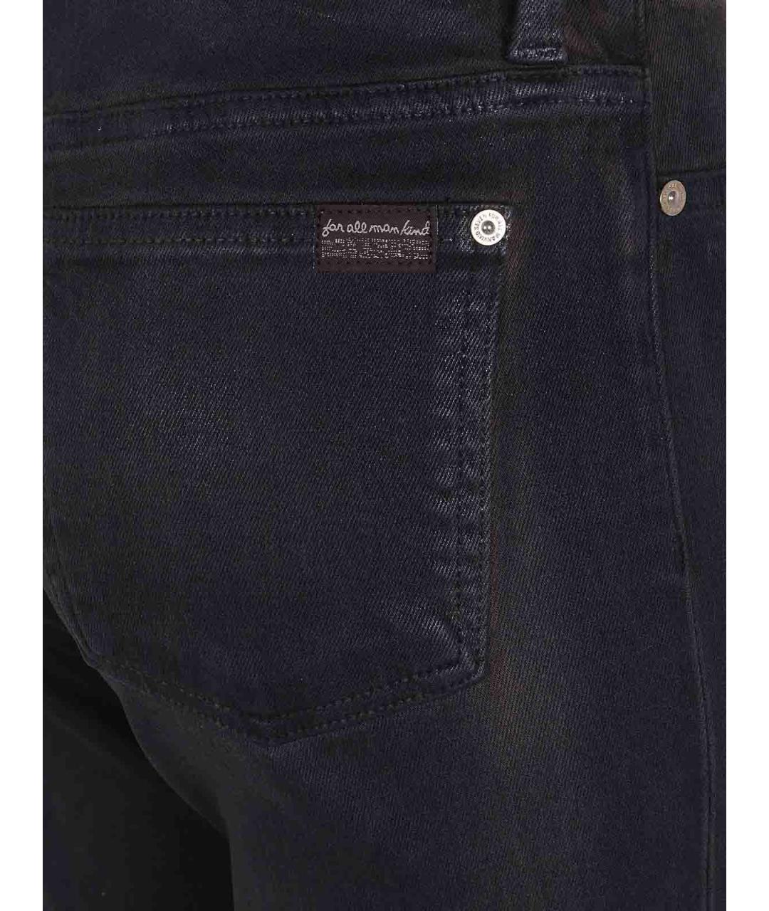 7 FOR ALL MANKIND Коричневые хлопковые джинсы клеш, фото 3