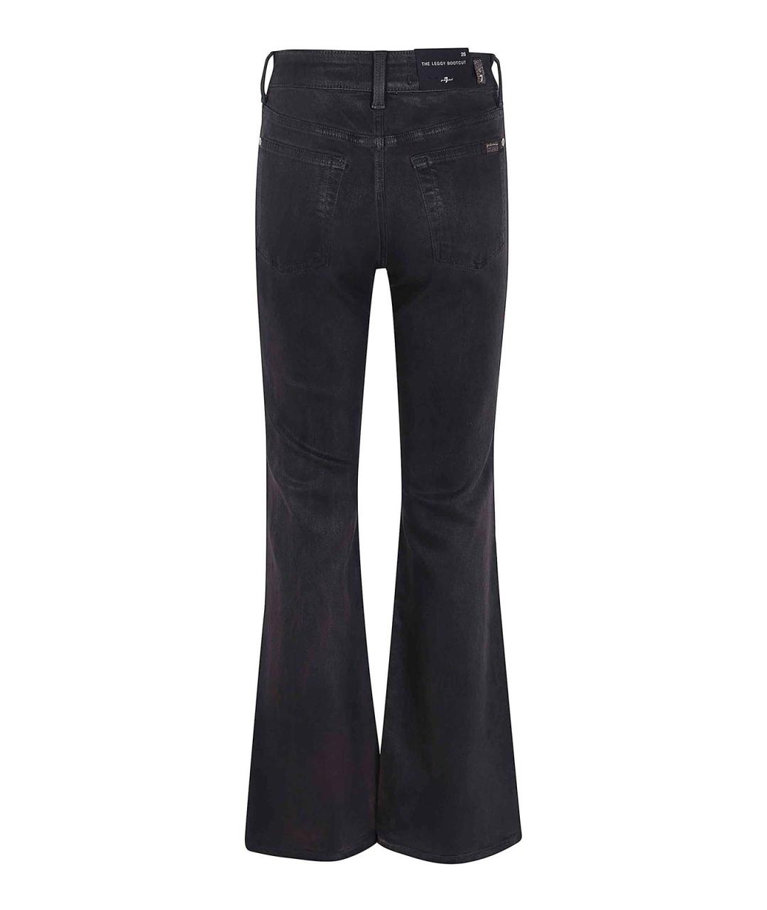 7 FOR ALL MANKIND Коричневые хлопковые джинсы клеш, фото 2