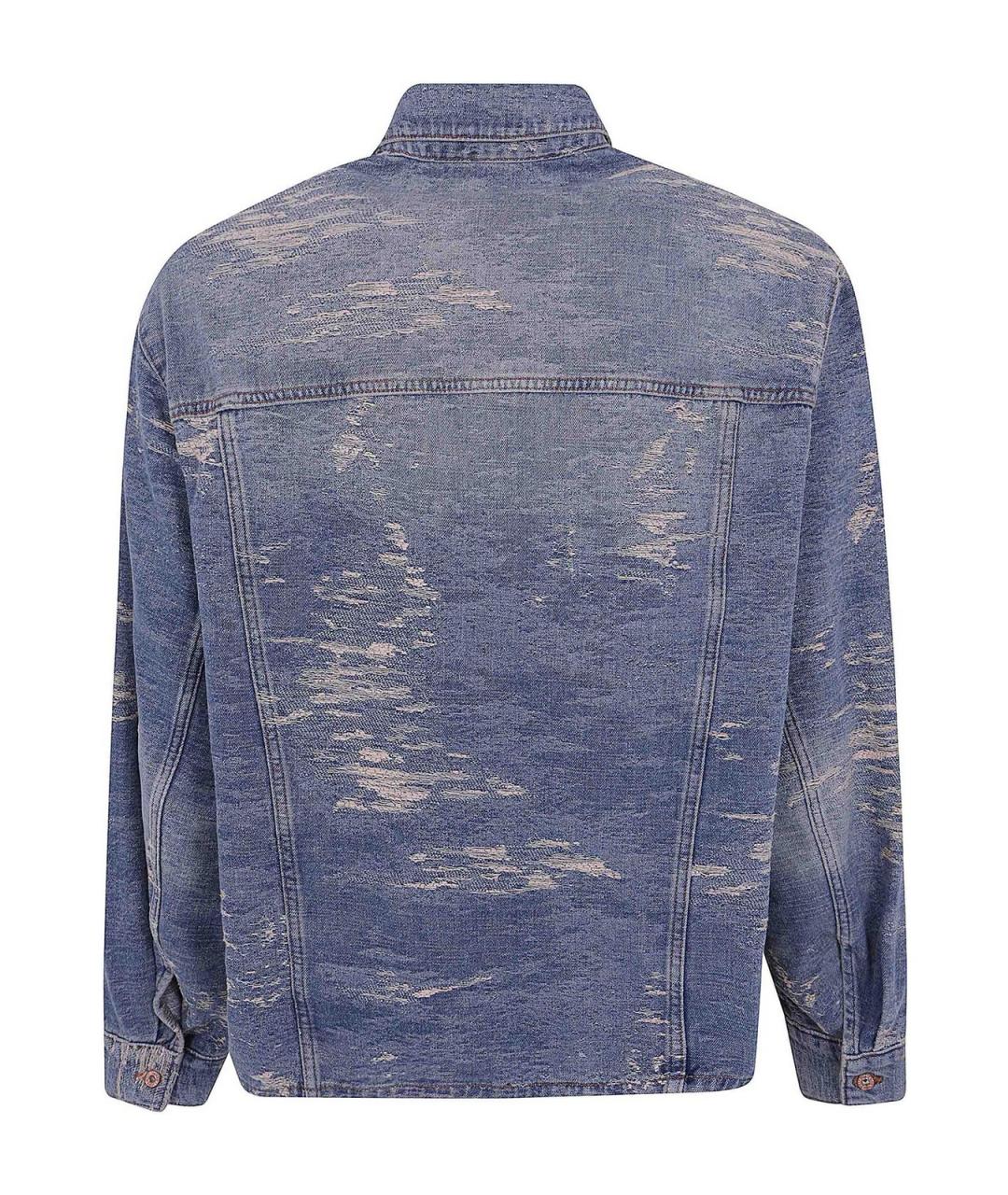 EMPORIO ARMANI Синяя хлопковая куртка, фото 2