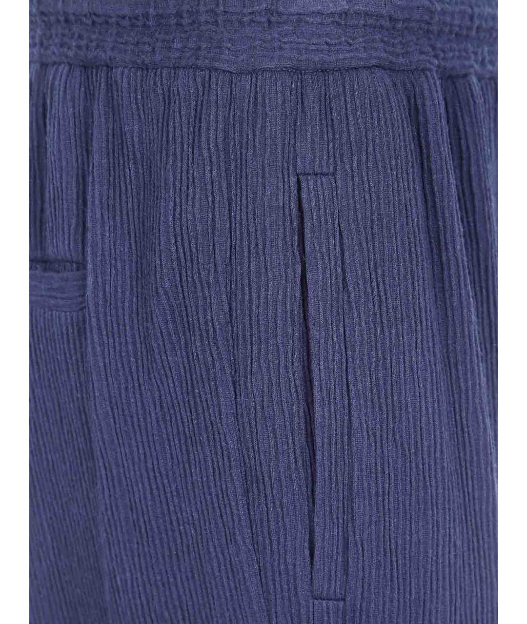 GIORGIO ARMANI Синие кашемировые повседневные брюки, фото 3