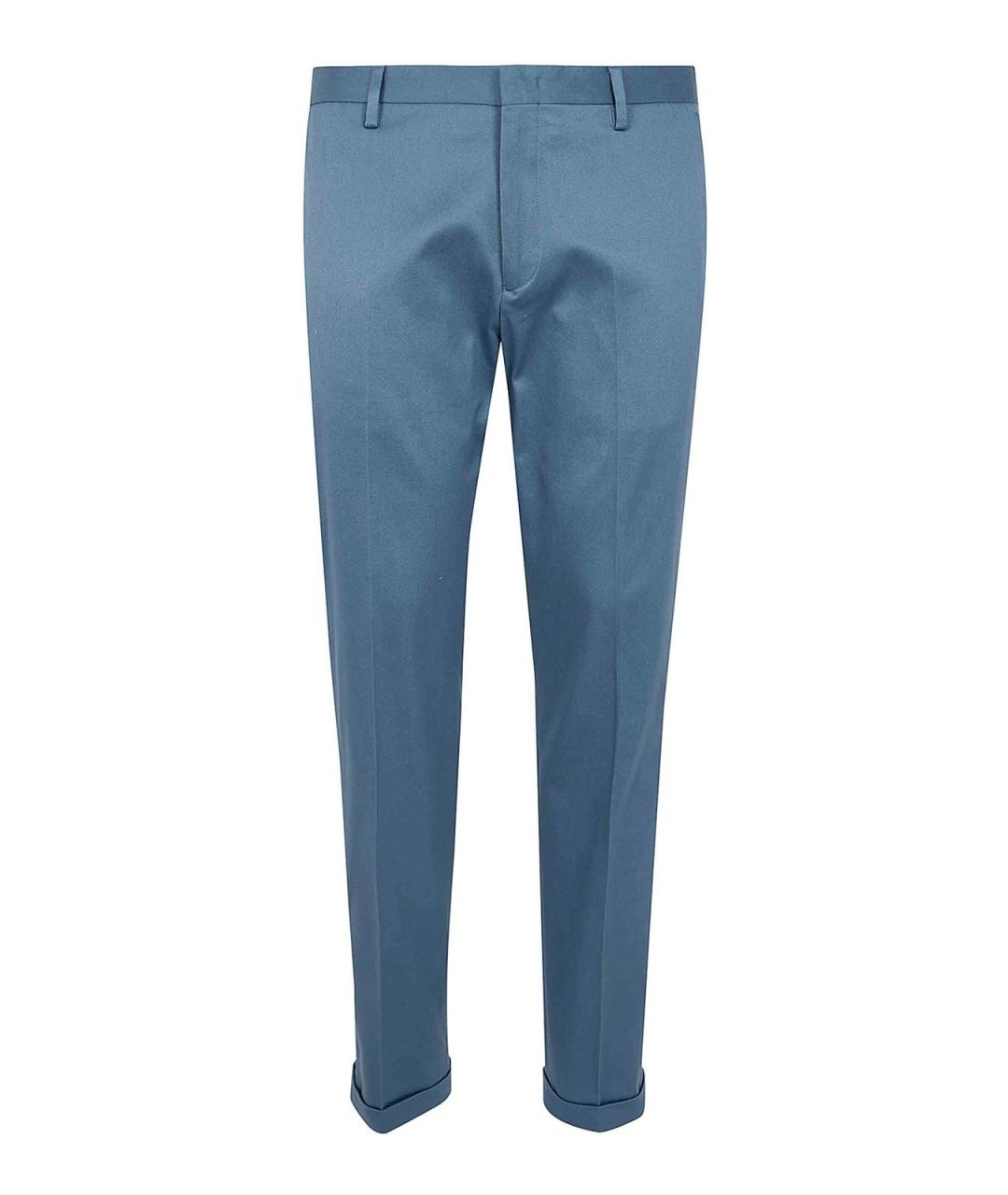 PAUL SMITH Синие хлопковые повседневные брюки, фото 1