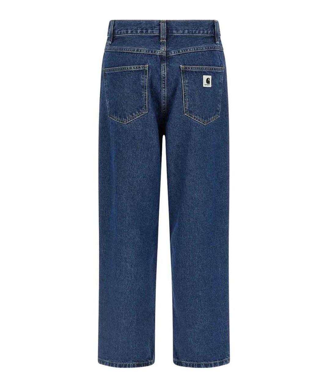 CARHARTT Синие хлопковые прямые джинсы, фото 2