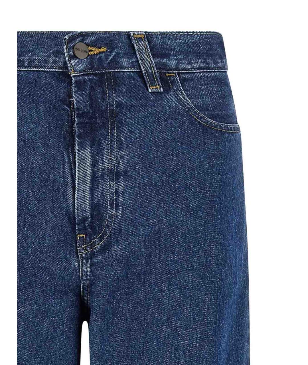 CARHARTT Синие хлопковые прямые джинсы, фото 3