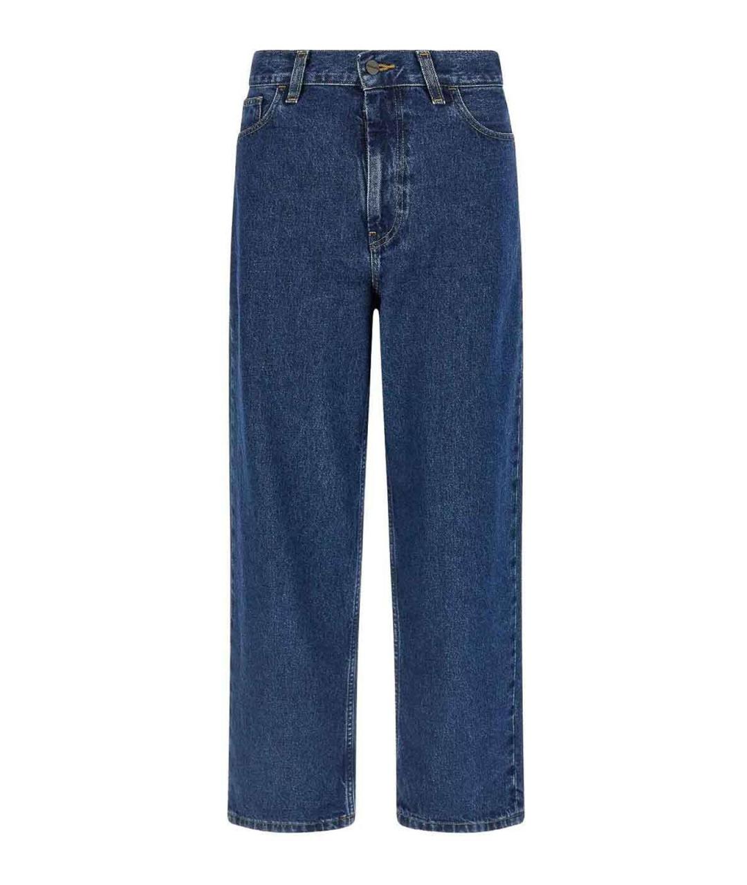 CARHARTT Синие хлопковые прямые джинсы, фото 1