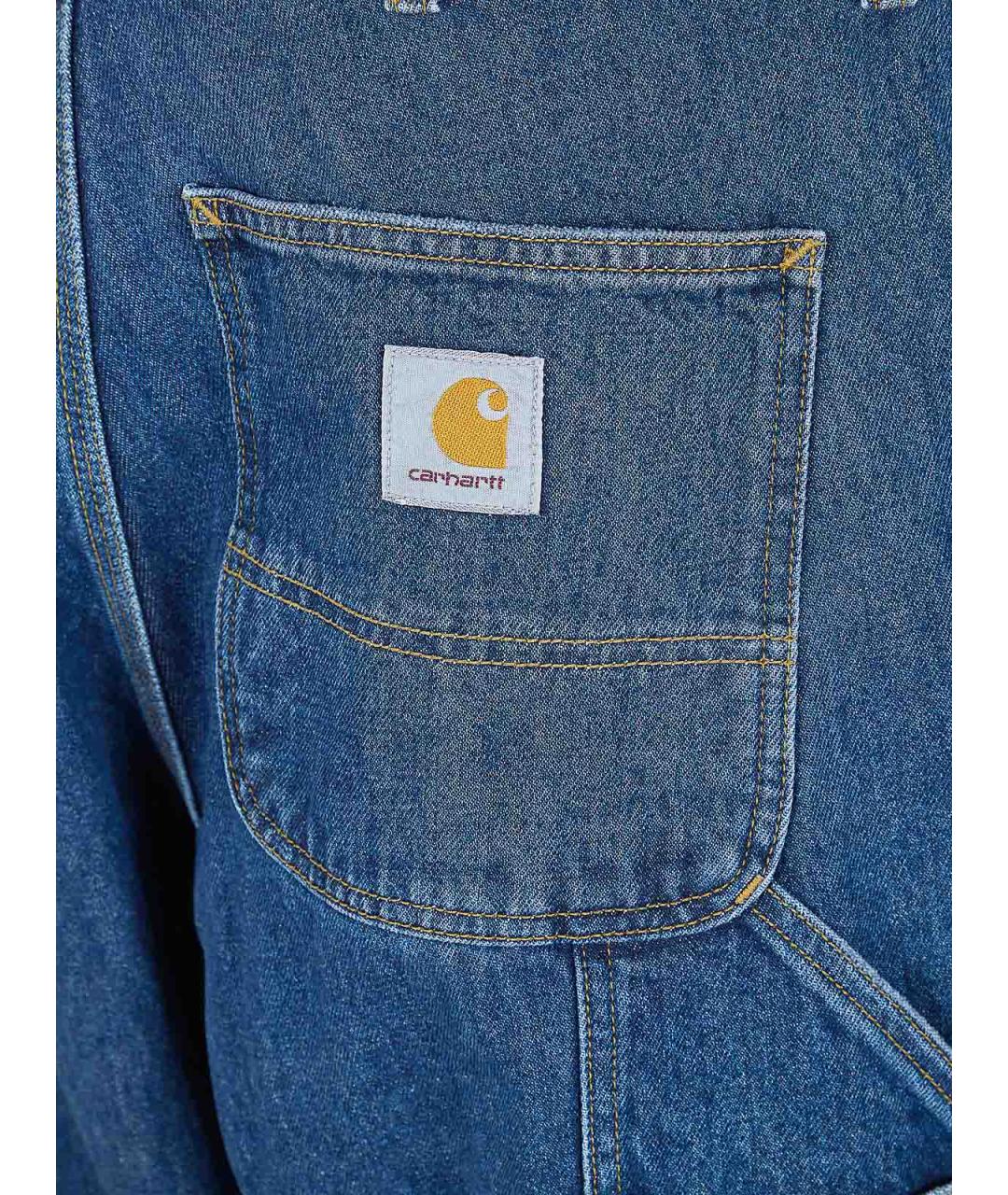 CARHARTT Синие хлопковые прямые джинсы, фото 4