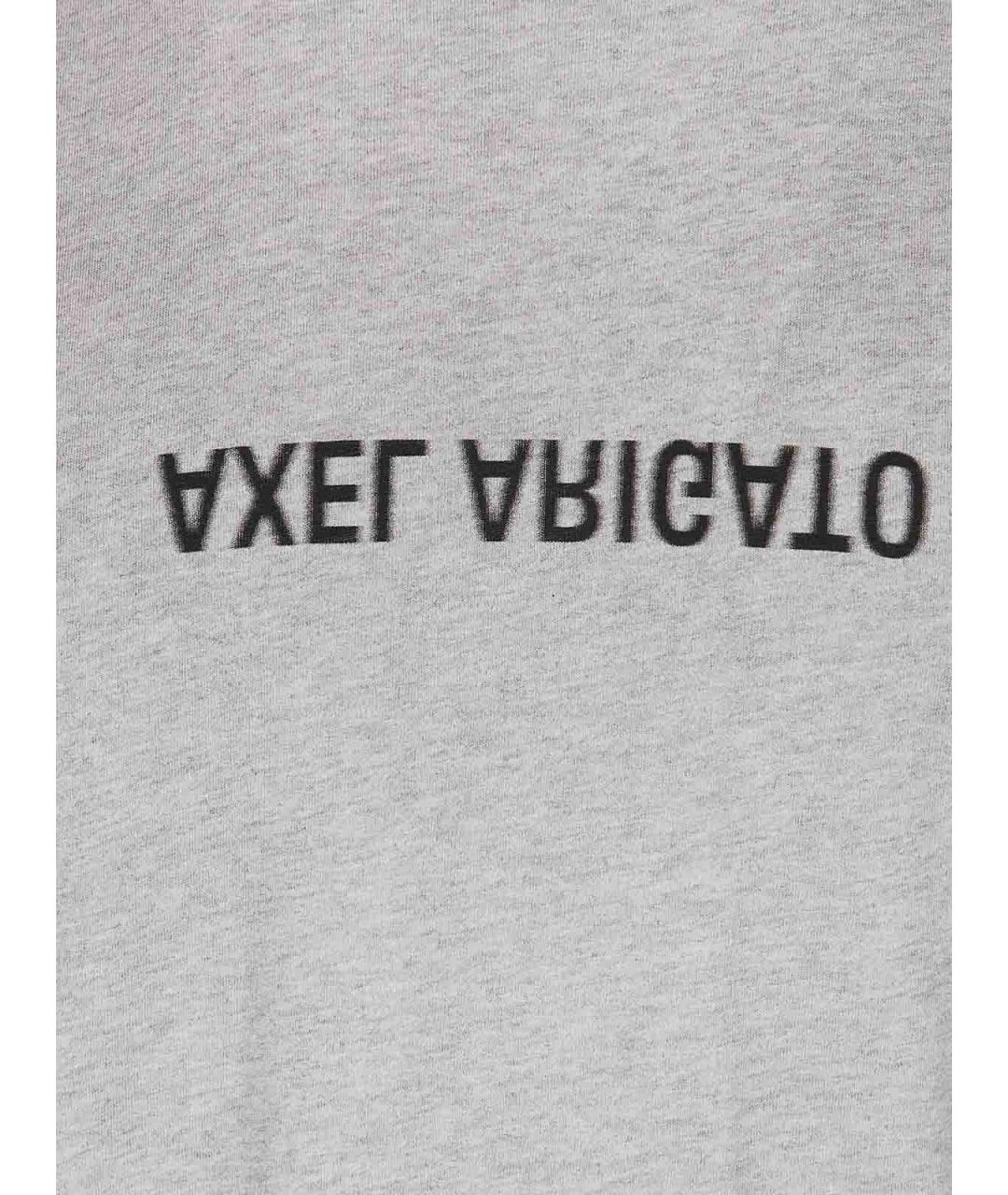 AXEL ARIGATO Серая хлопковая футболка, фото 5
