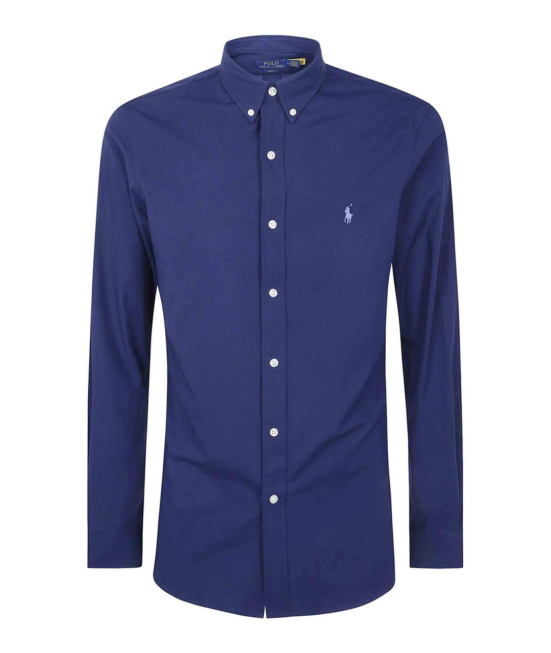 POLO RALPH LAUREN Синяя хлопковая кэжуал рубашка, фото 1