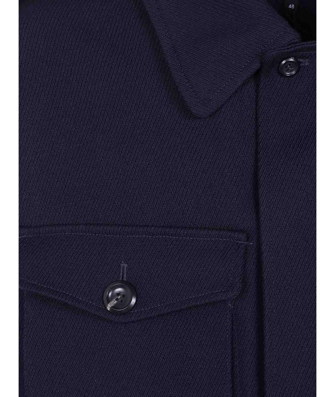 EMPORIO ARMANI Синяя шерстяная куртка, фото 3
