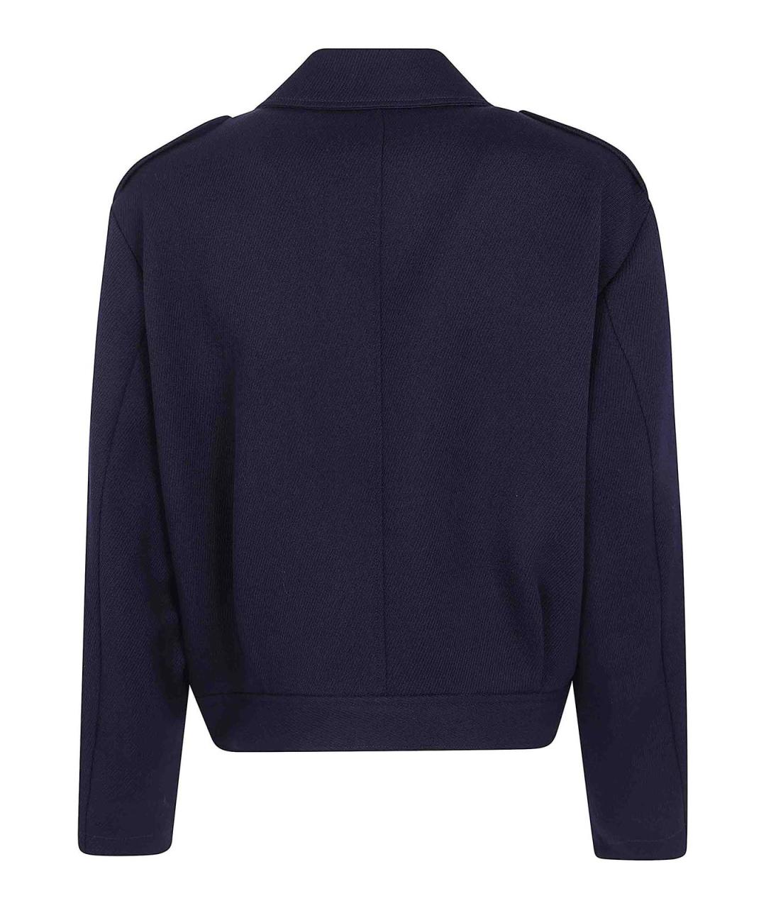 EMPORIO ARMANI Синяя шерстяная куртка, фото 2