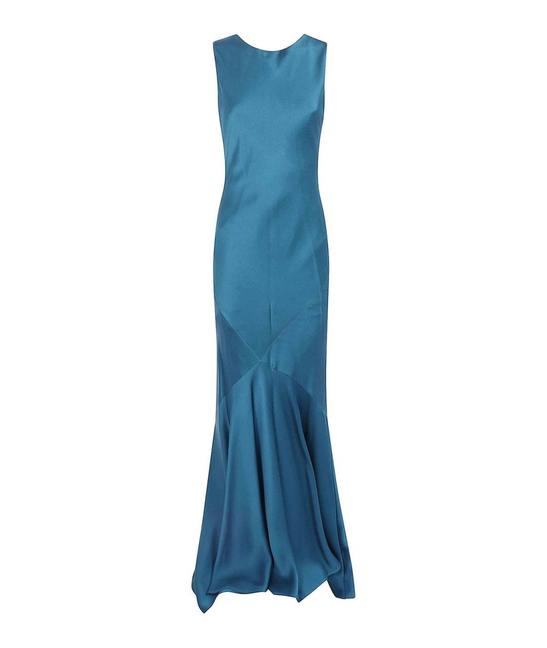 MAX MARA Зеленое вискозное вечернее платье, фото 1
