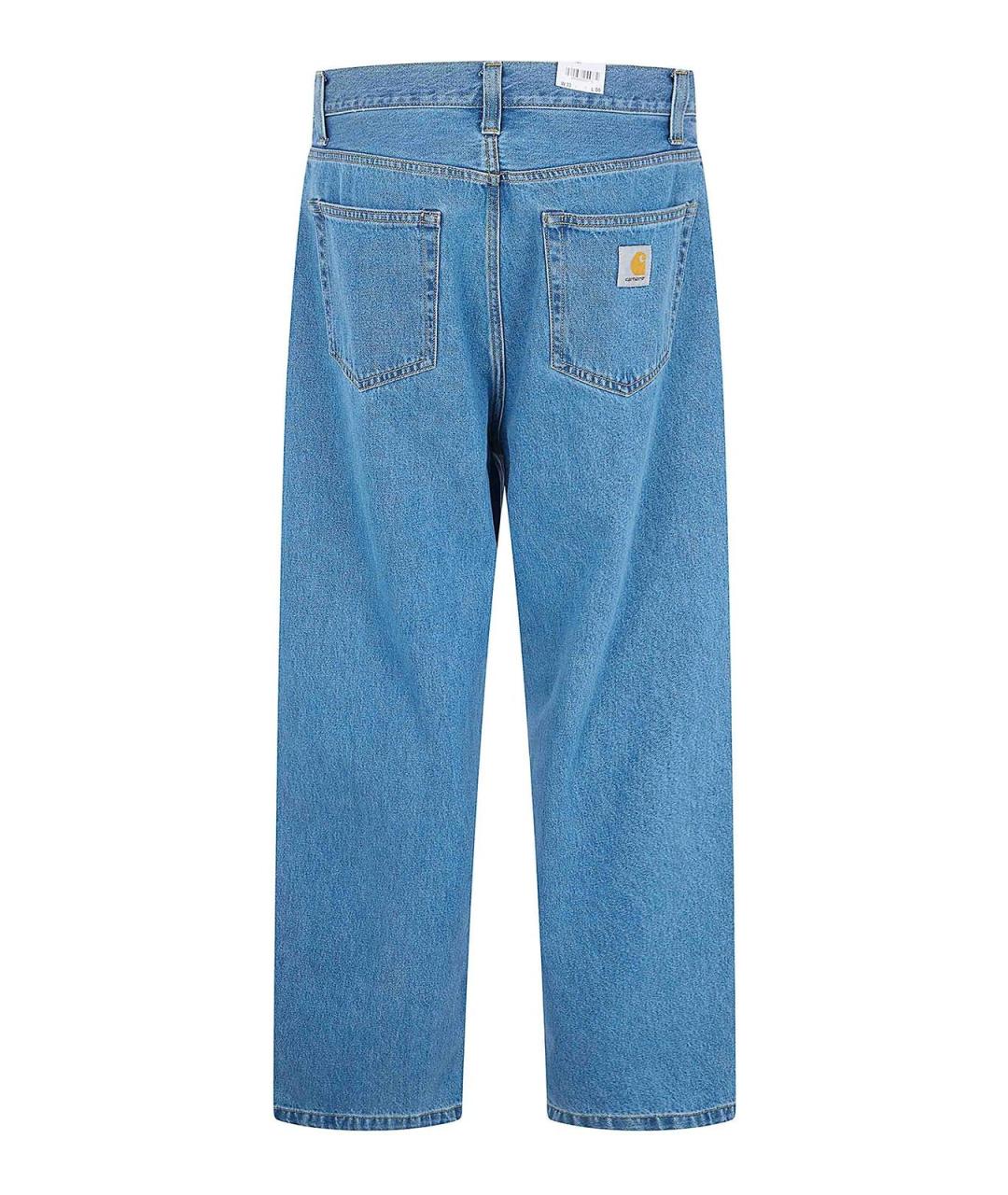 CARHARTT Синие хлопковые прямые джинсы, фото 2