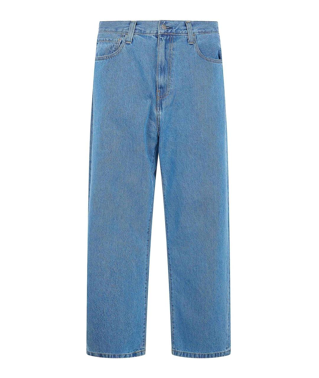 CARHARTT Синие хлопковые прямые джинсы, фото 1
