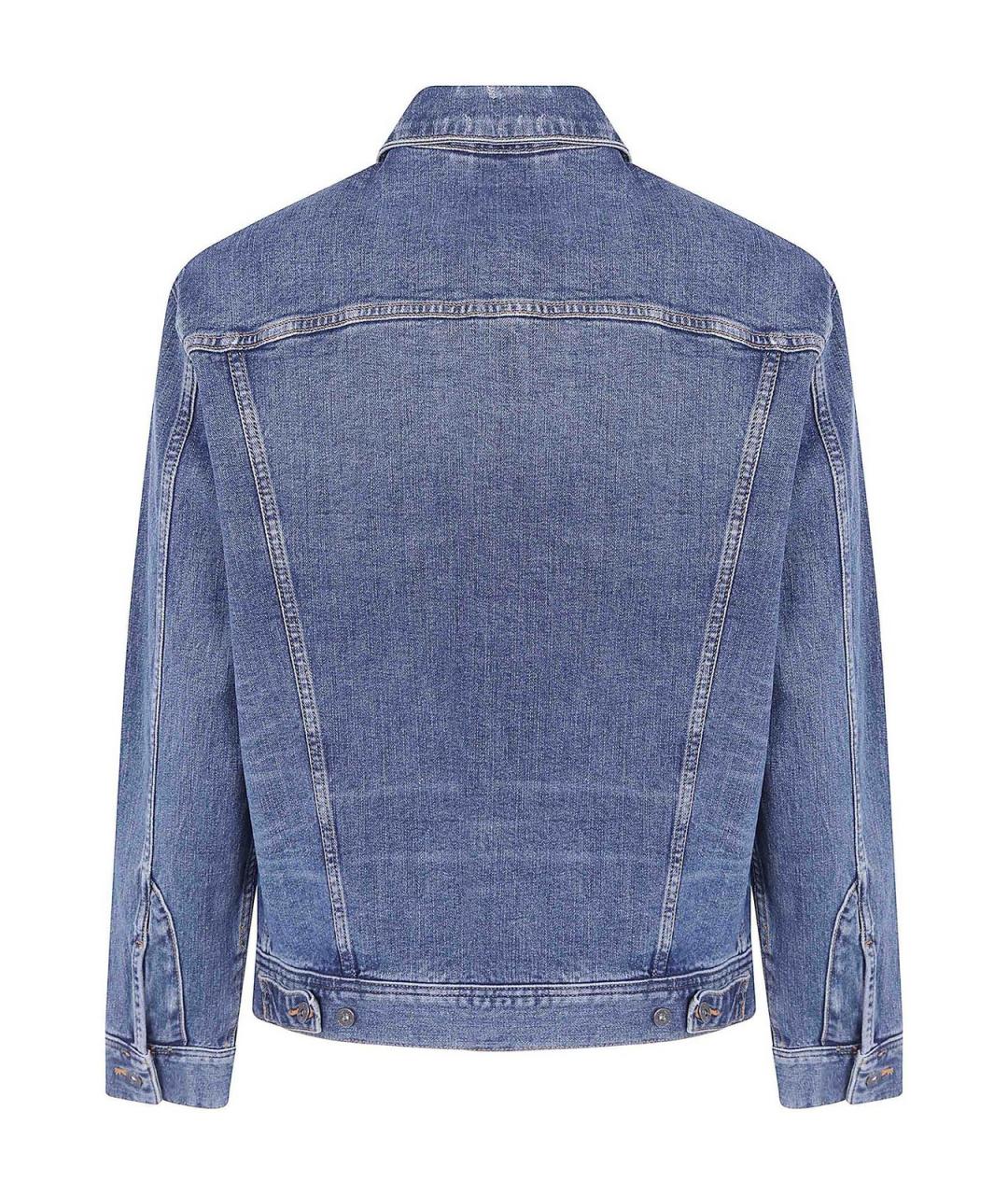 EMPORIO ARMANI Синяя хлопковая куртка, фото 2