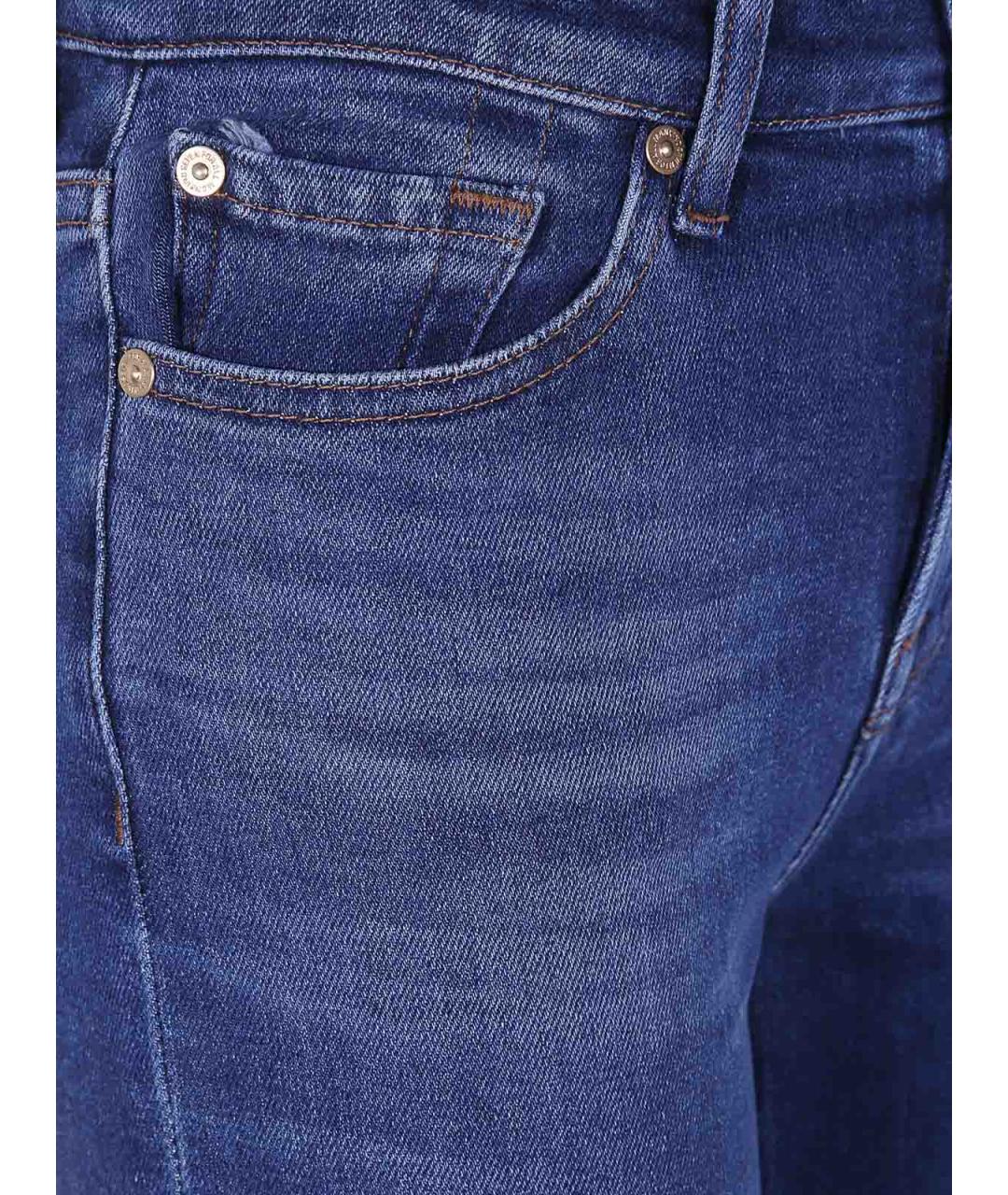 7 FOR ALL MANKIND Синие джинсы клеш, фото 3