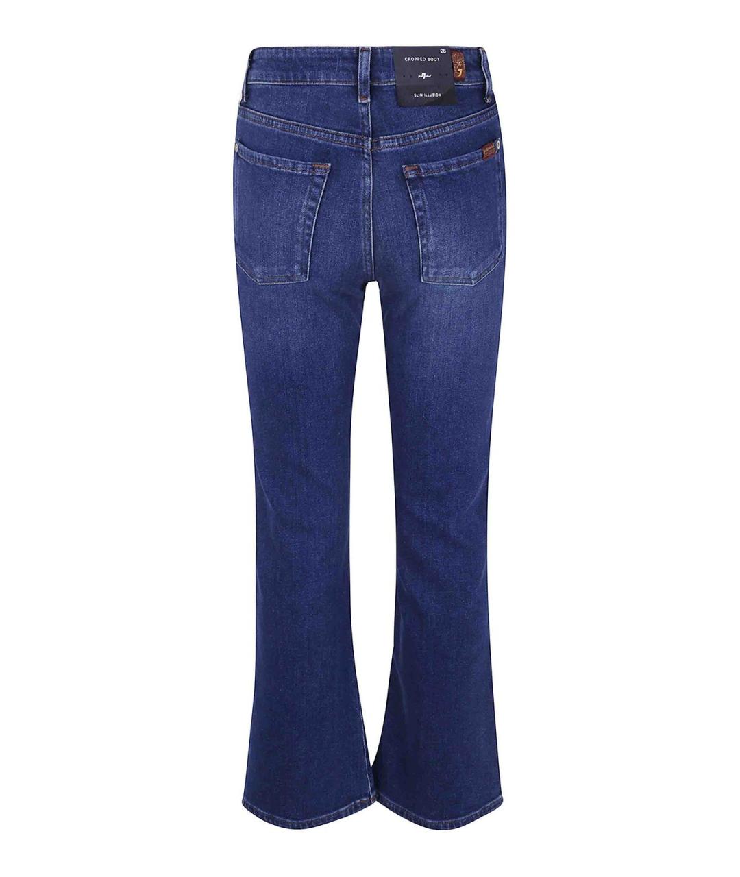 7 FOR ALL MANKIND Синие джинсы клеш, фото 2