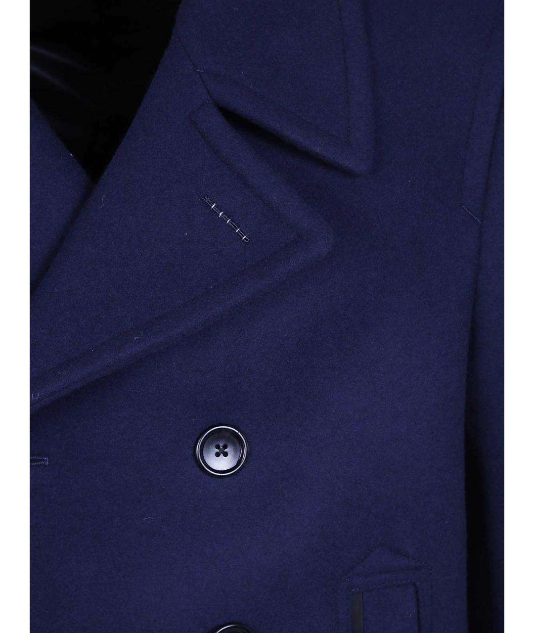 TOM FORD Синее шерстяное пальто, фото 3