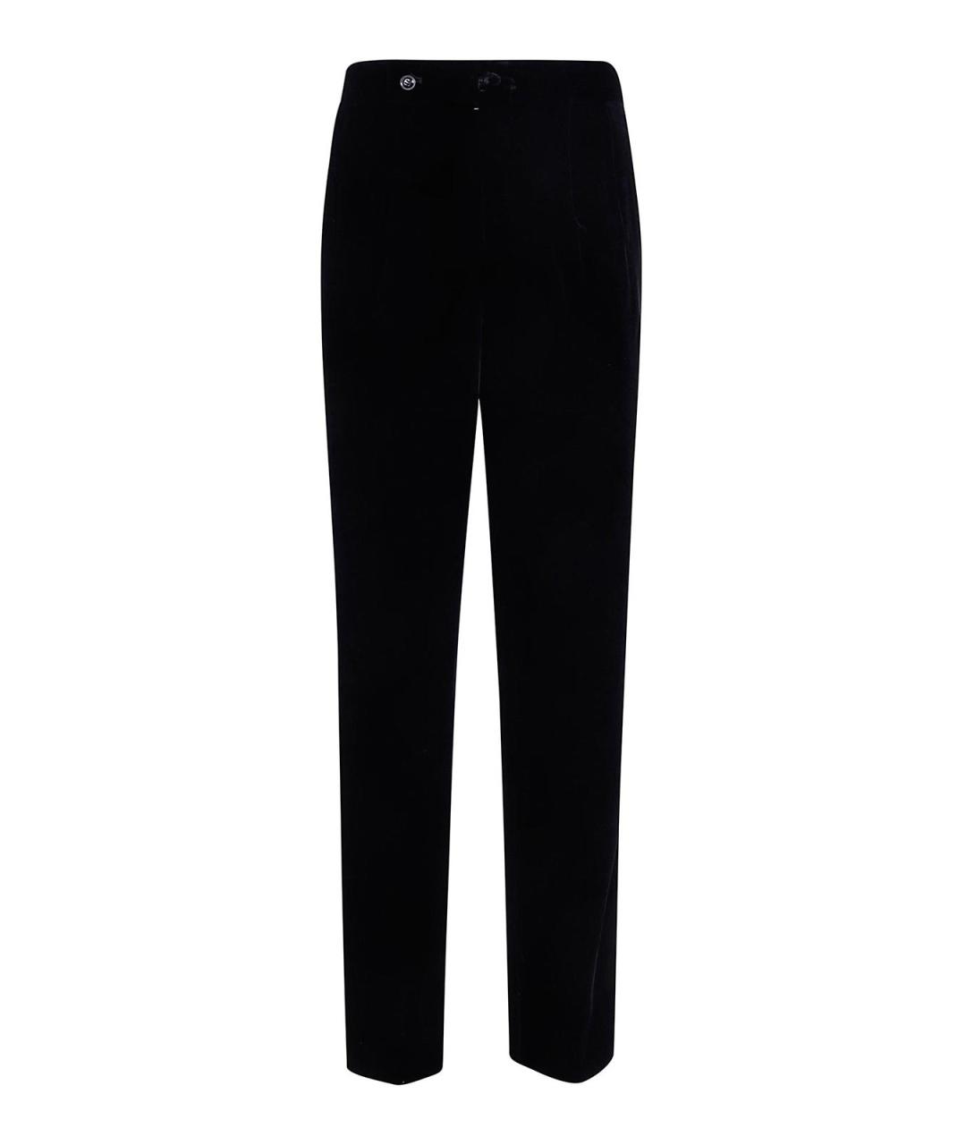 GIORGIO ARMANI Черные вискозные повседневные брюки, фото 1