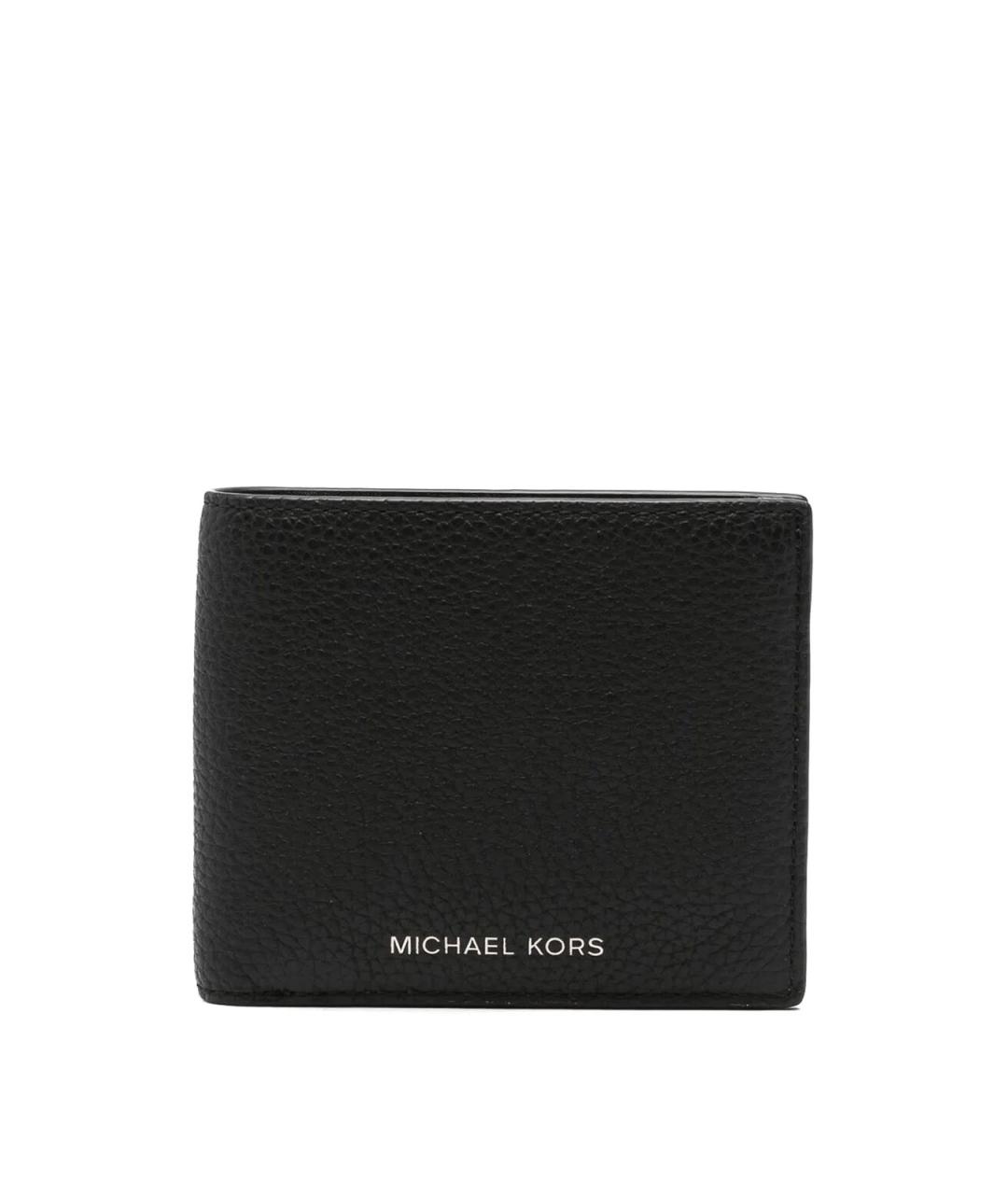 MICHAEL KORS Черный кожаный кошелек, фото 1