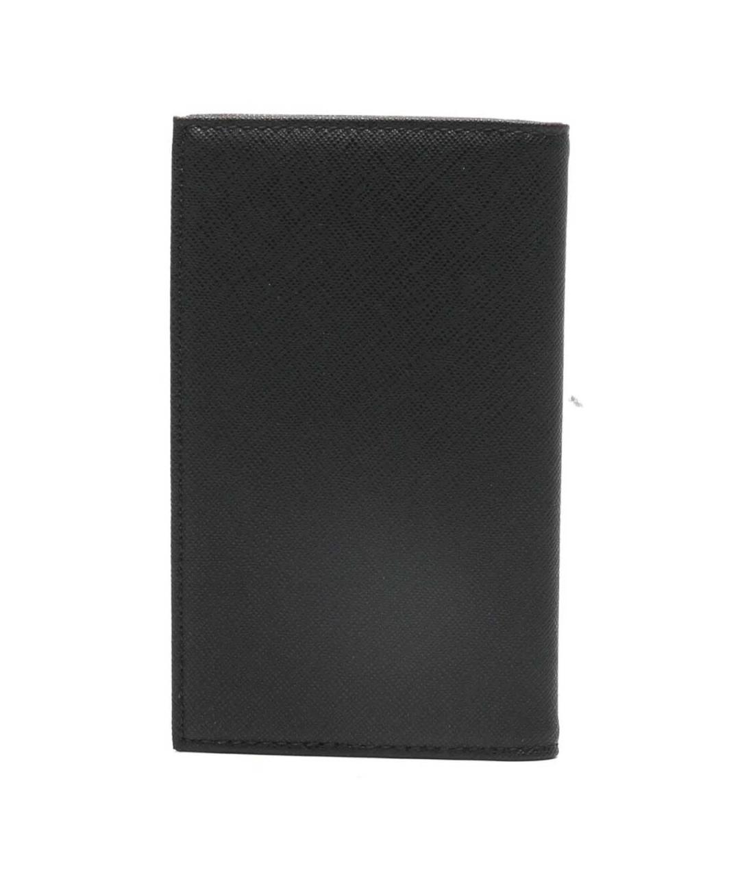 EMPORIO ARMANI Черный кошелек из искусственной кожи, фото 3